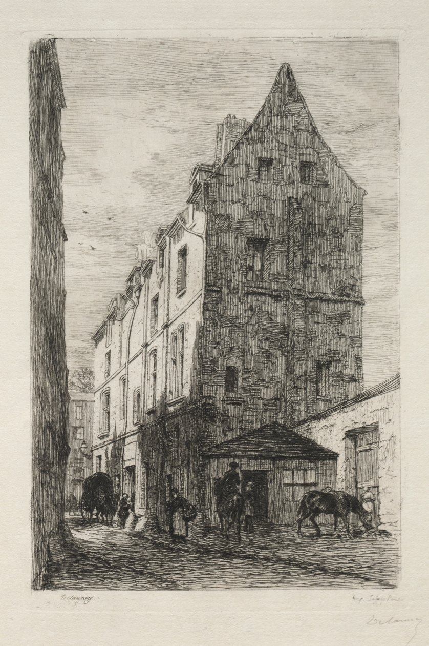 Casa llamada de la Reina Blanca, Rue de Marmousets de Alfred Alexandre Delauney