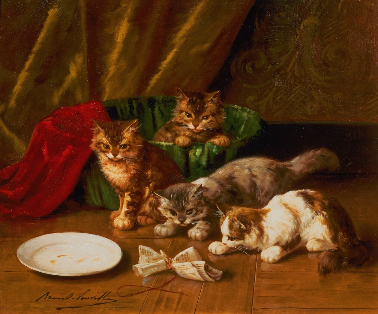 El ratón de papel (óleo sobre lienzo) de Alfred Brunel de Neuville