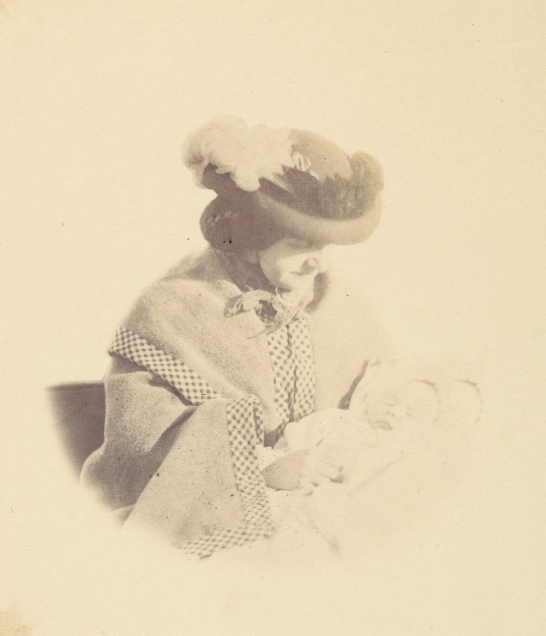 [Retrato enmarcado, mujer sosteniendo un bebé], 1850s-60s de Alfred Capel Cure