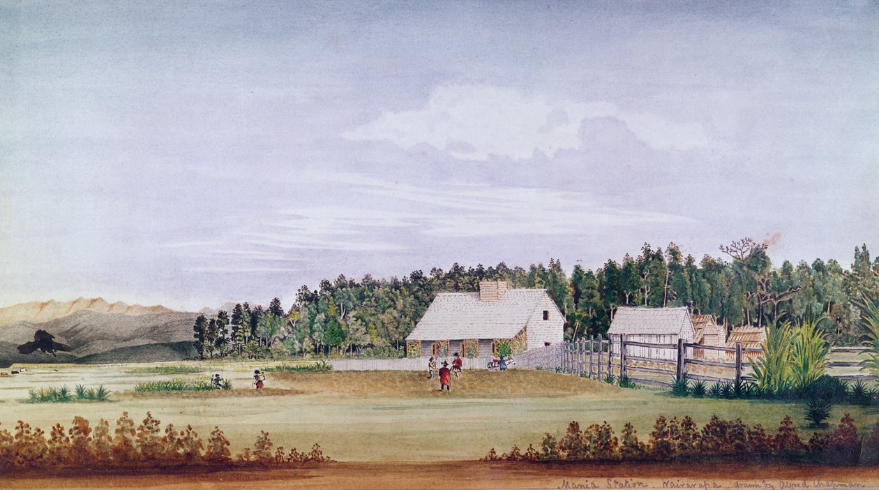 Estación de Mania, Wairarapa, Nueva Zelanda de Alfred Chapman