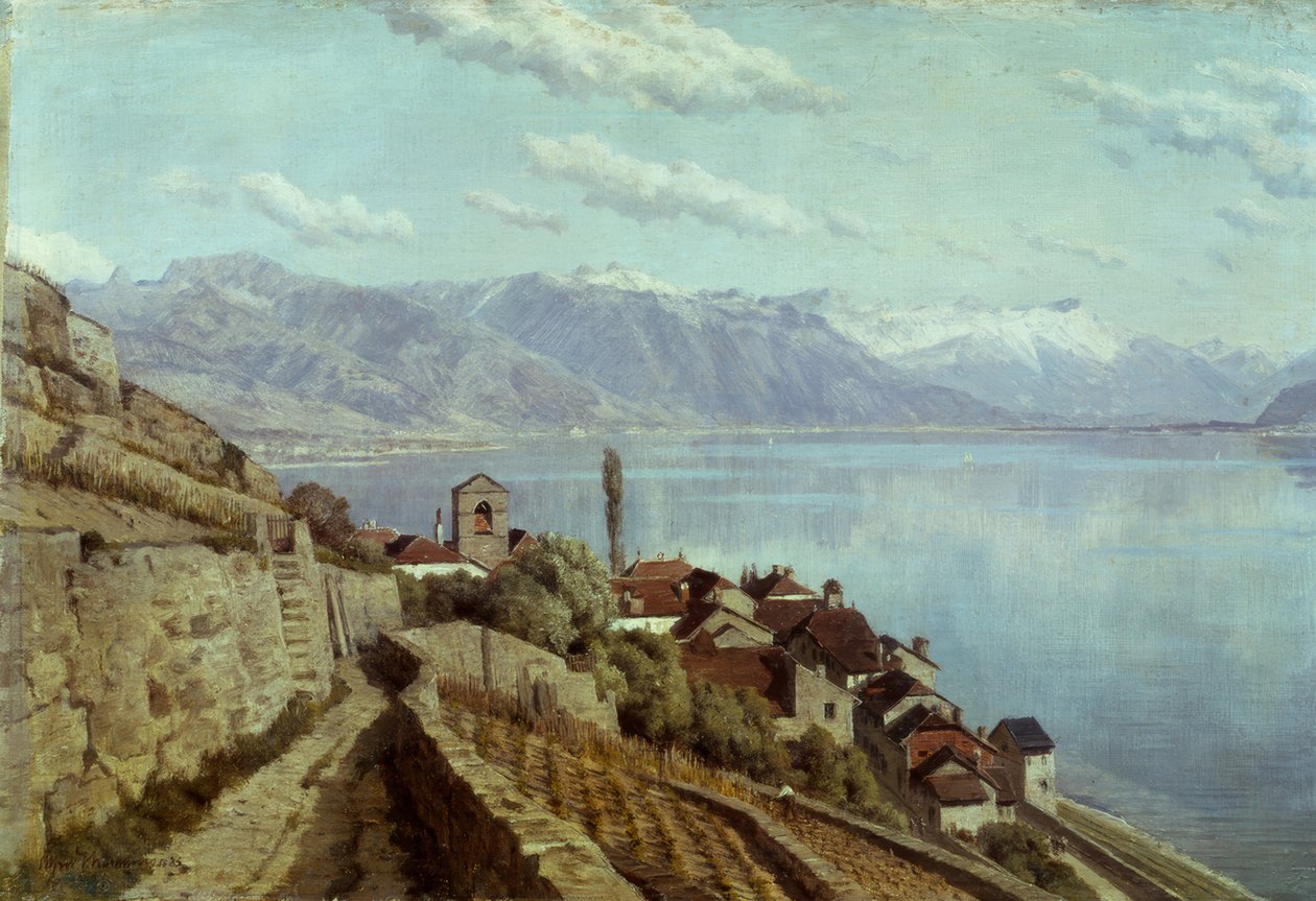 El pueblo de Saint-Saphorin de Alfred Chavannes
