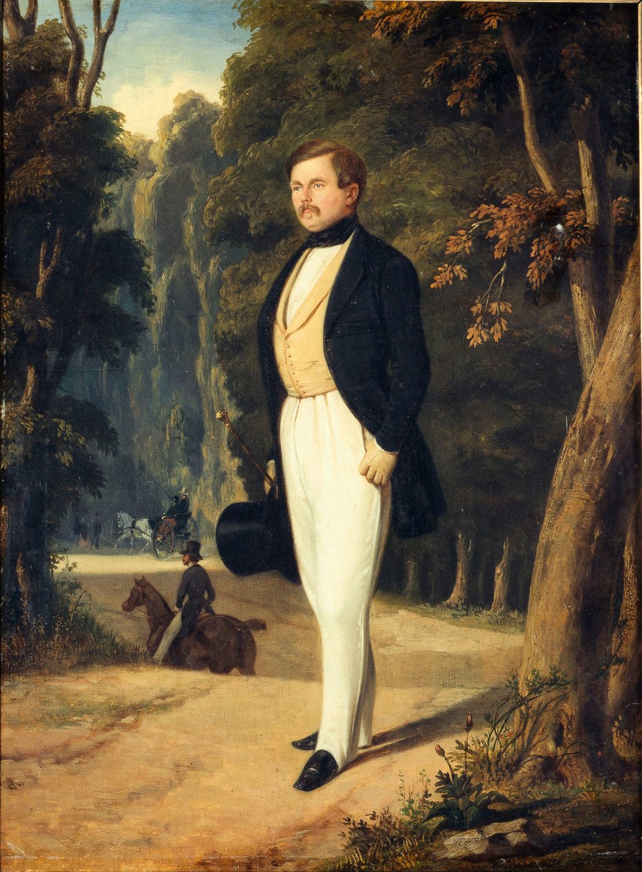 Retrato de Augustin Grisier 1791-1865, c. 1840 de Alfred De Dreux