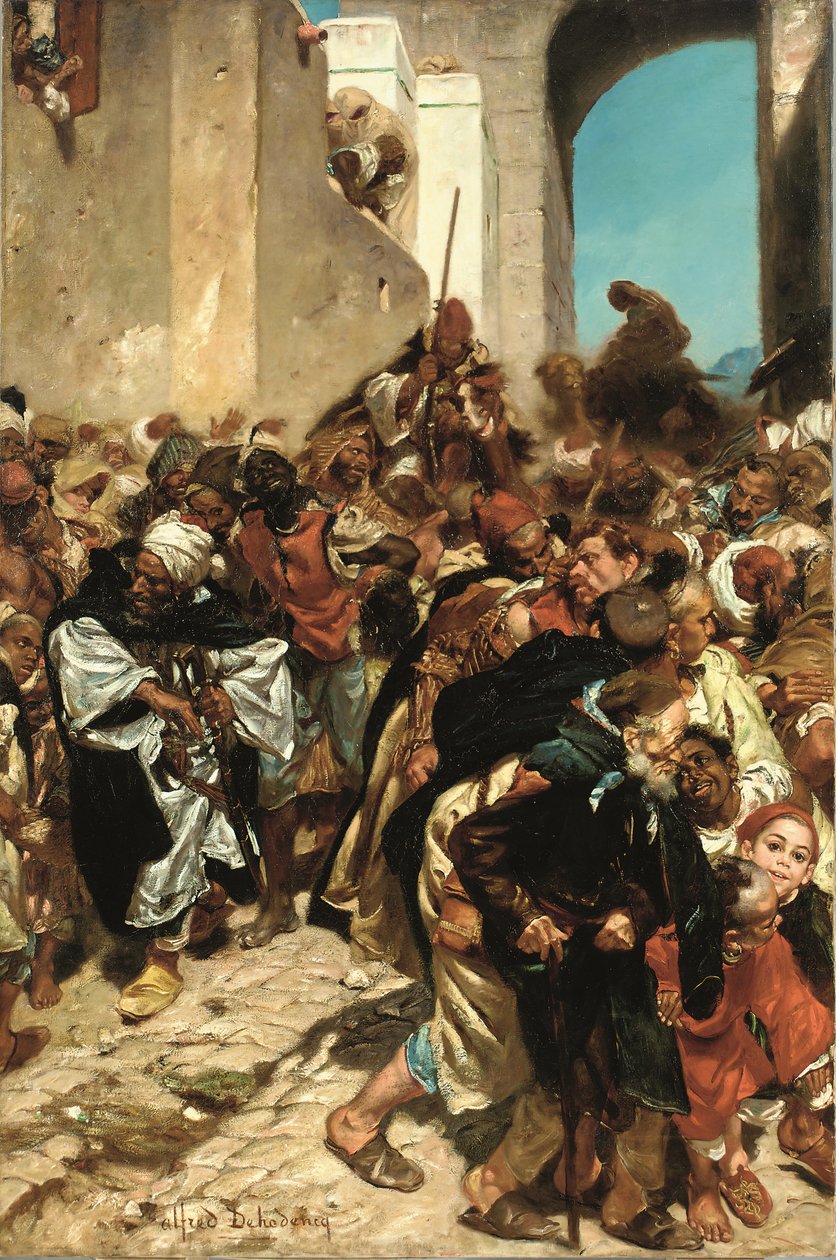 Prisioneros marroquíes (óleo sobre lienzo) de Alfred Dehodencq