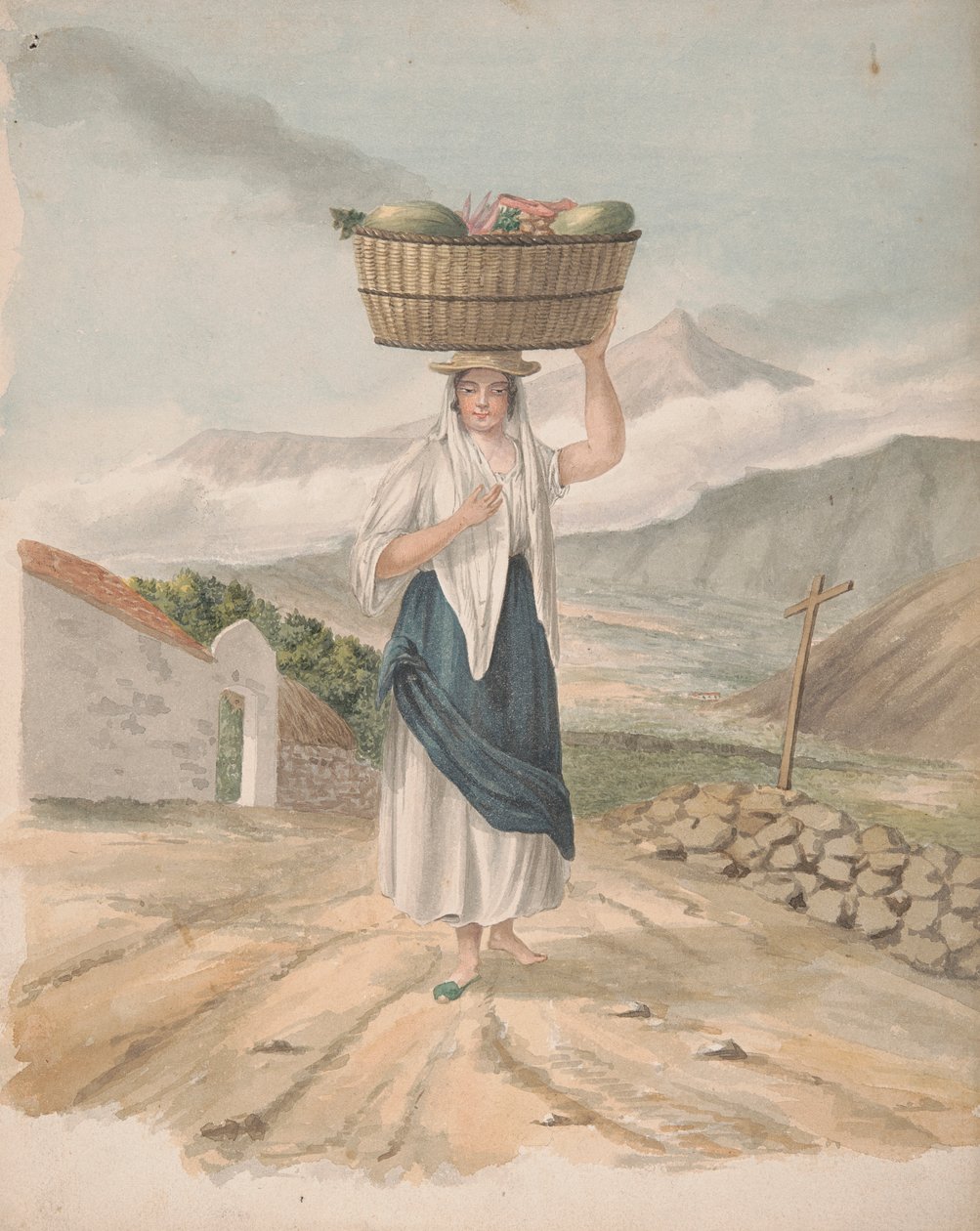 Vendedora ambulante de Puerto Orotava de Alfred Diston