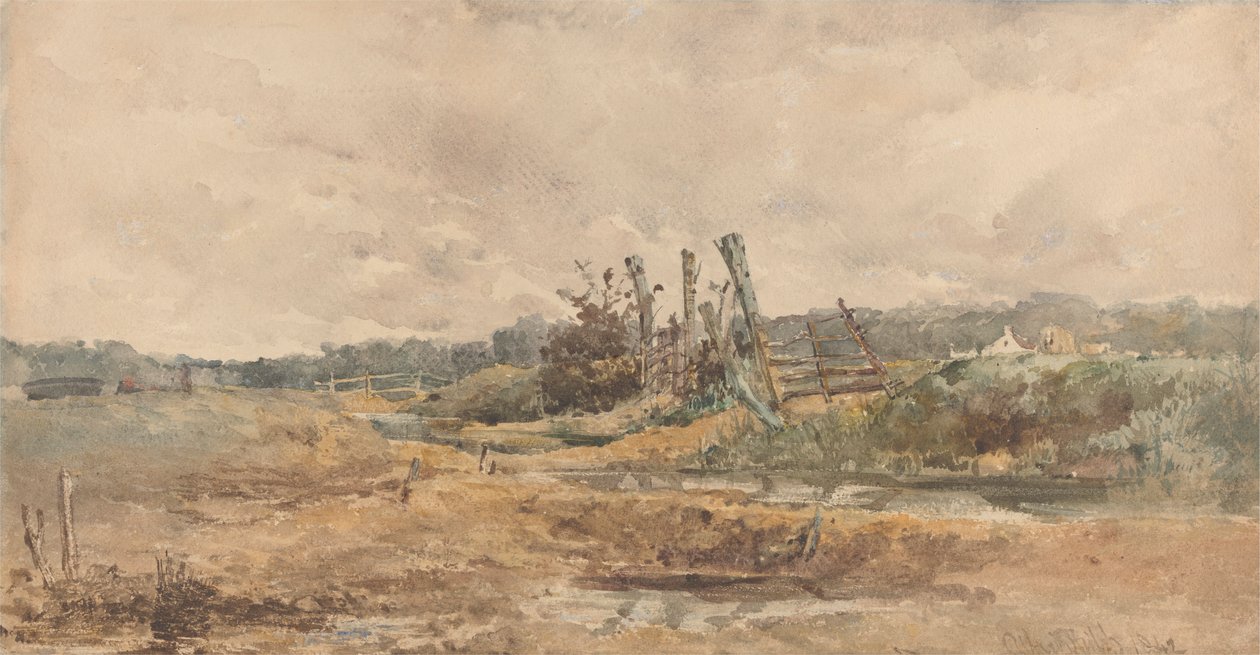 Paisaje fluvial de Alfred Downing Fripp
