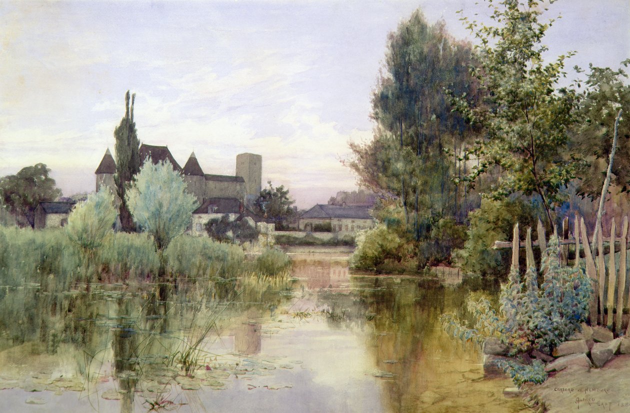 Castillo de Nemours de Alfred East
