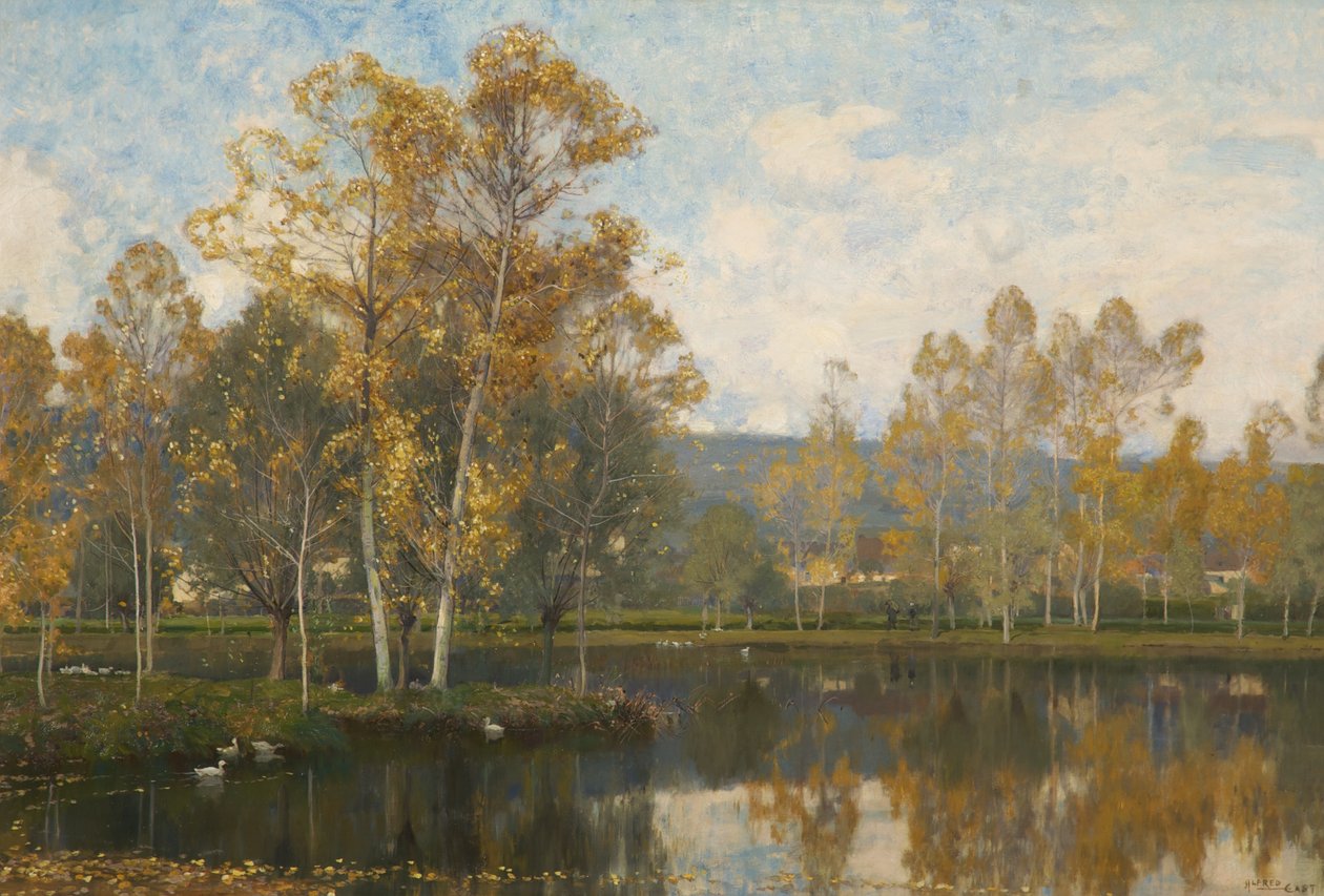 El somnoliento río Somme de Alfred East