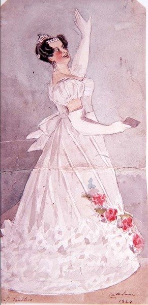 Angelica Catalani en Il Fanatico de Alfred Edward Chalon
