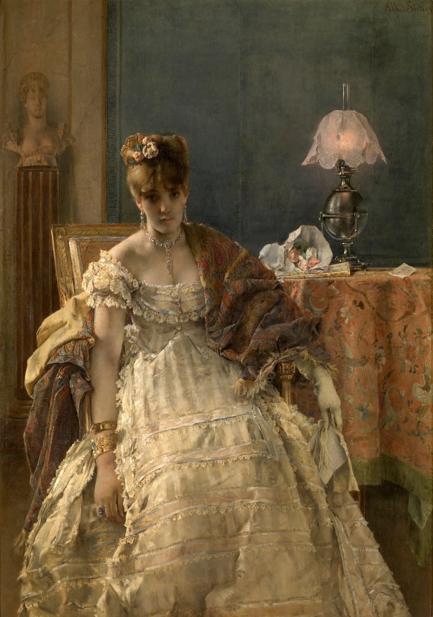 Desesperado (óleo sobre tabla) de Alfred Emile Stevens