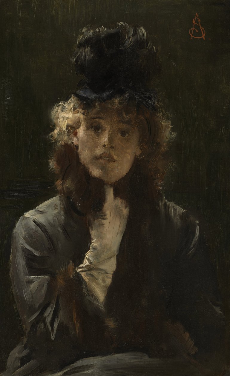El Esfinge Parisino, c.1880 de Alfred Emile Stevens