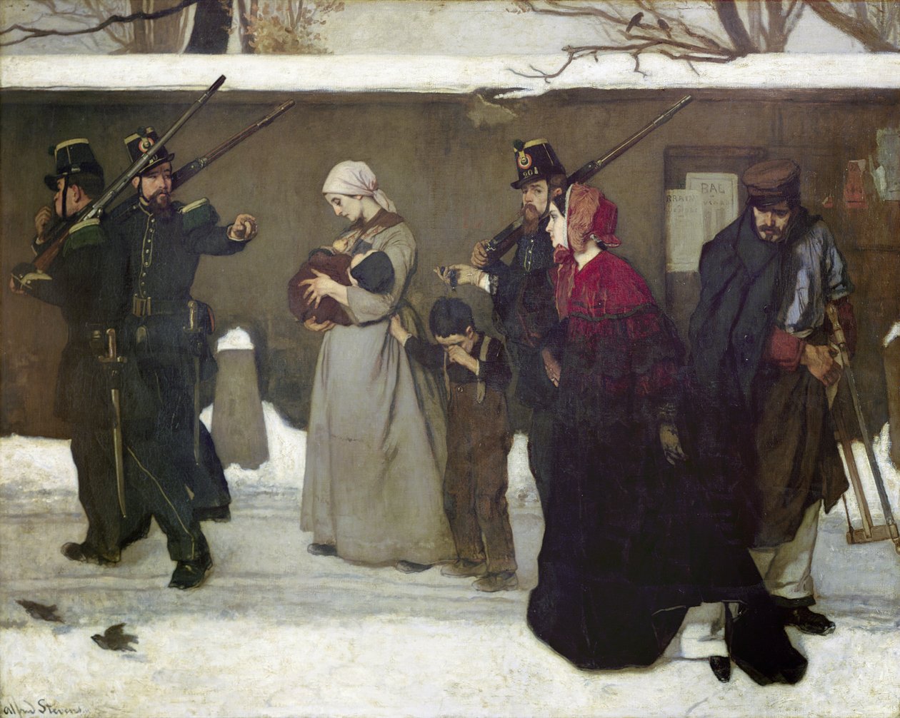 Lo que se llama vagancia o, Los cazadores de Vincennes, 1854 de Alfred Emile Stevens