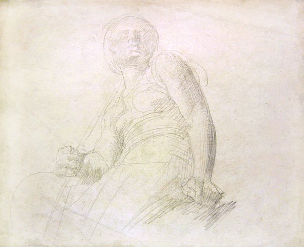 Estudio de una figura, c.1850 de Alfred George Stevens