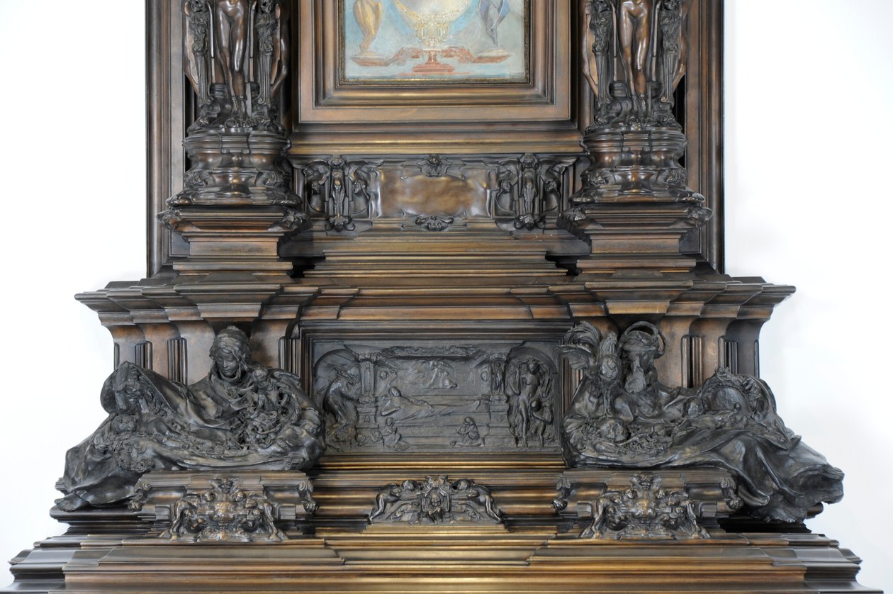 Detalle de la chimenea de Sam Wilson, c.1908-14 de Alfred Gilbert