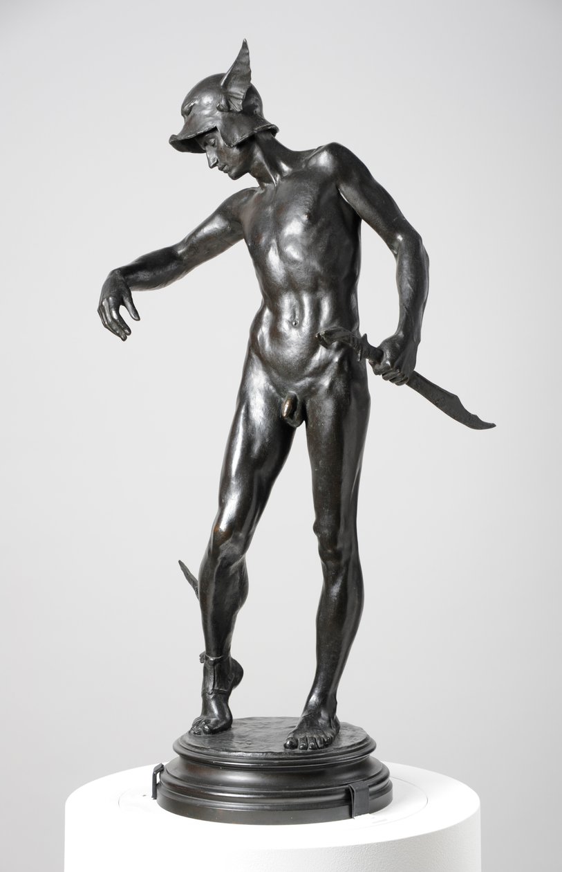 Perseo armándose de Alfred Gilbert