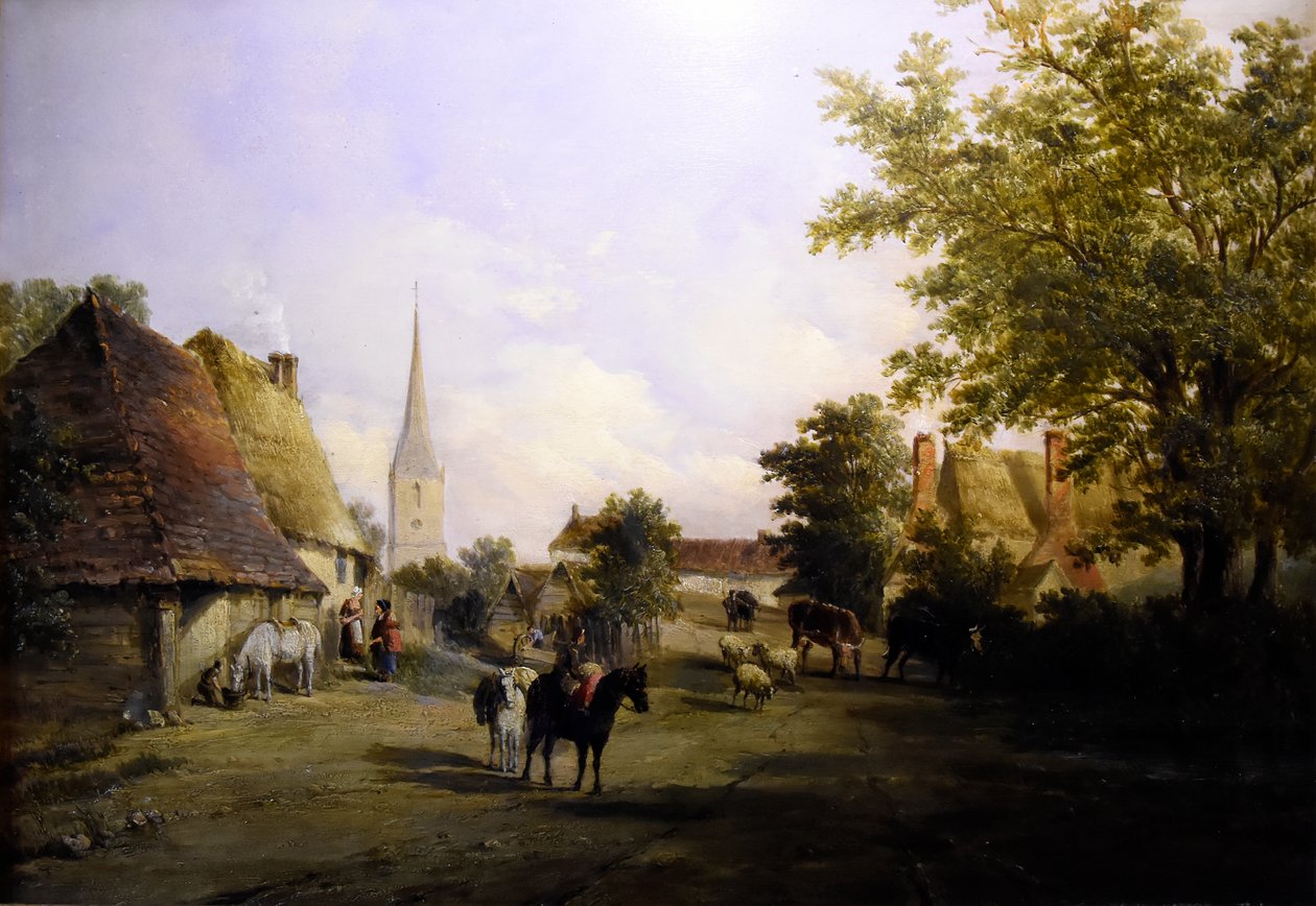 Alfred Vickers (1810-1837) El pueblo de Hever - Castillo de Hever 8-05-2017 11-45-48 de Alfred Gomersal Vickers