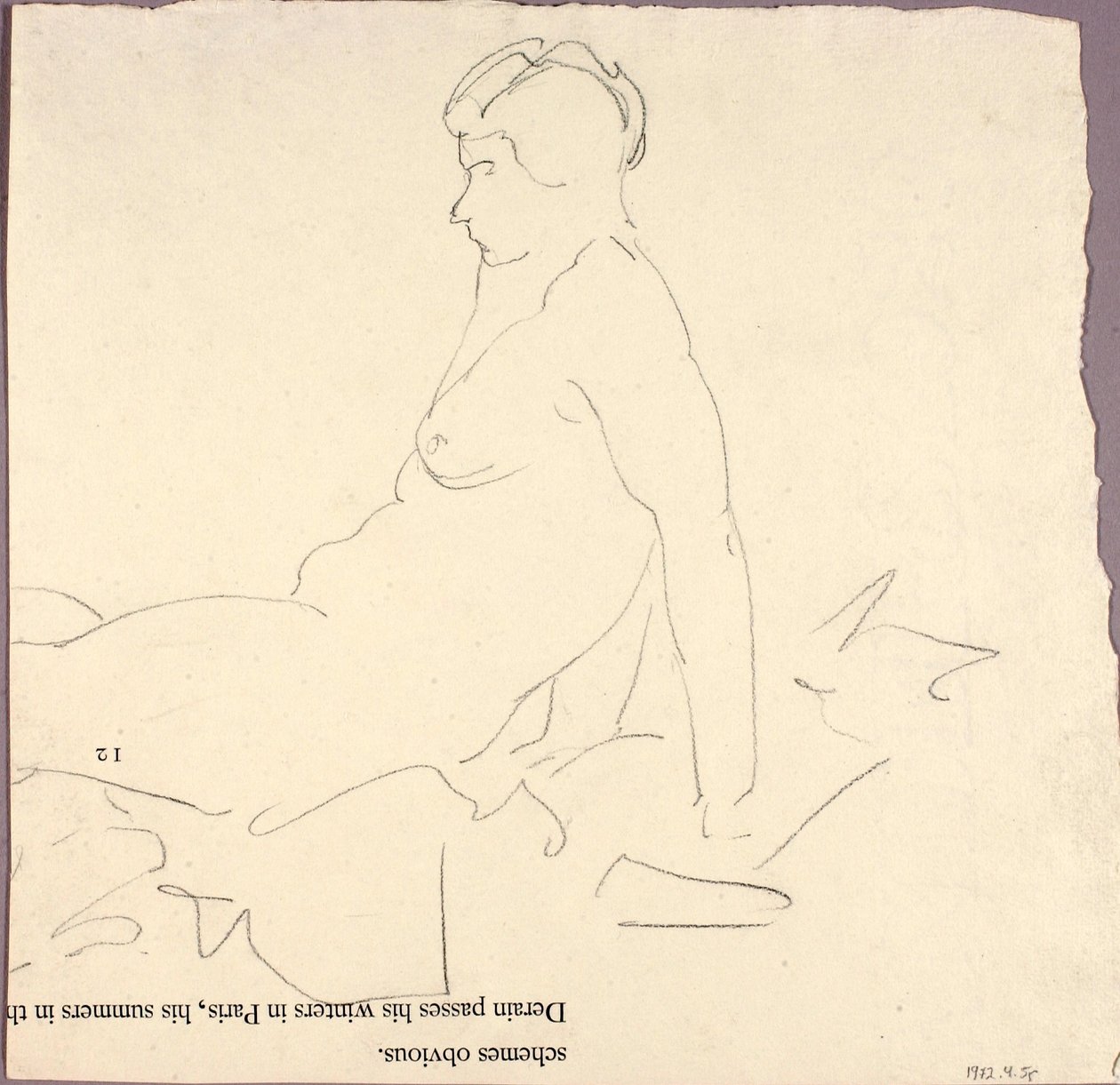 Desnudo reclinado de Alfred H. Maurer