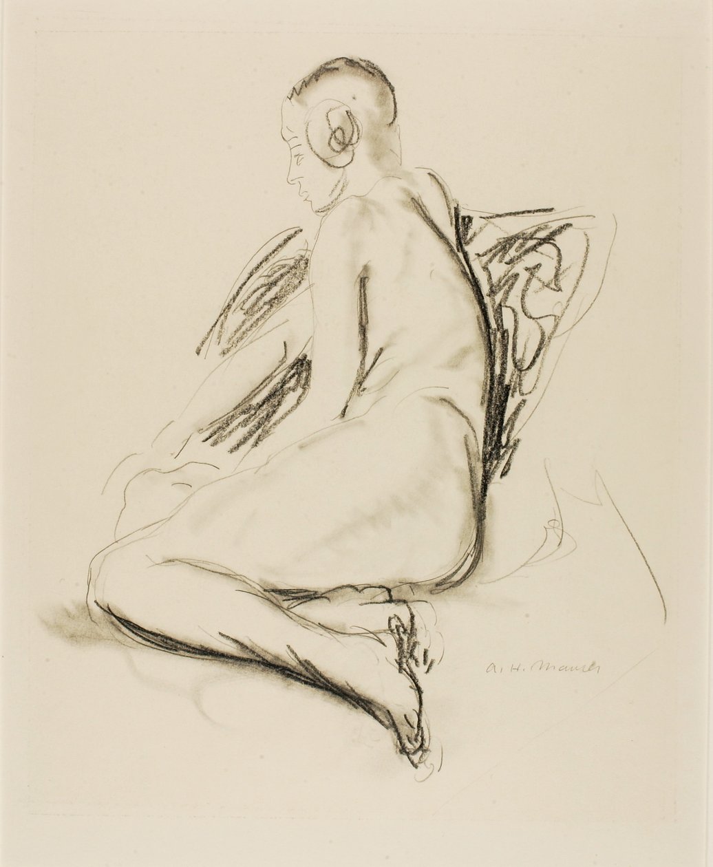 Desnudo sentado de Alfred H. Maurer