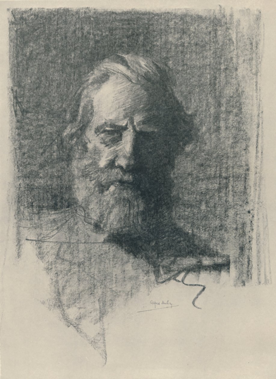 Estudio de un retrato, 1919 de Alfred Hartley