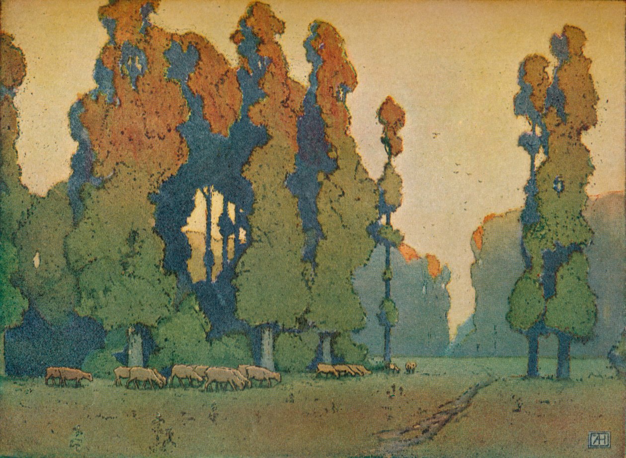 El claro, c1910 de Alfred Hartley