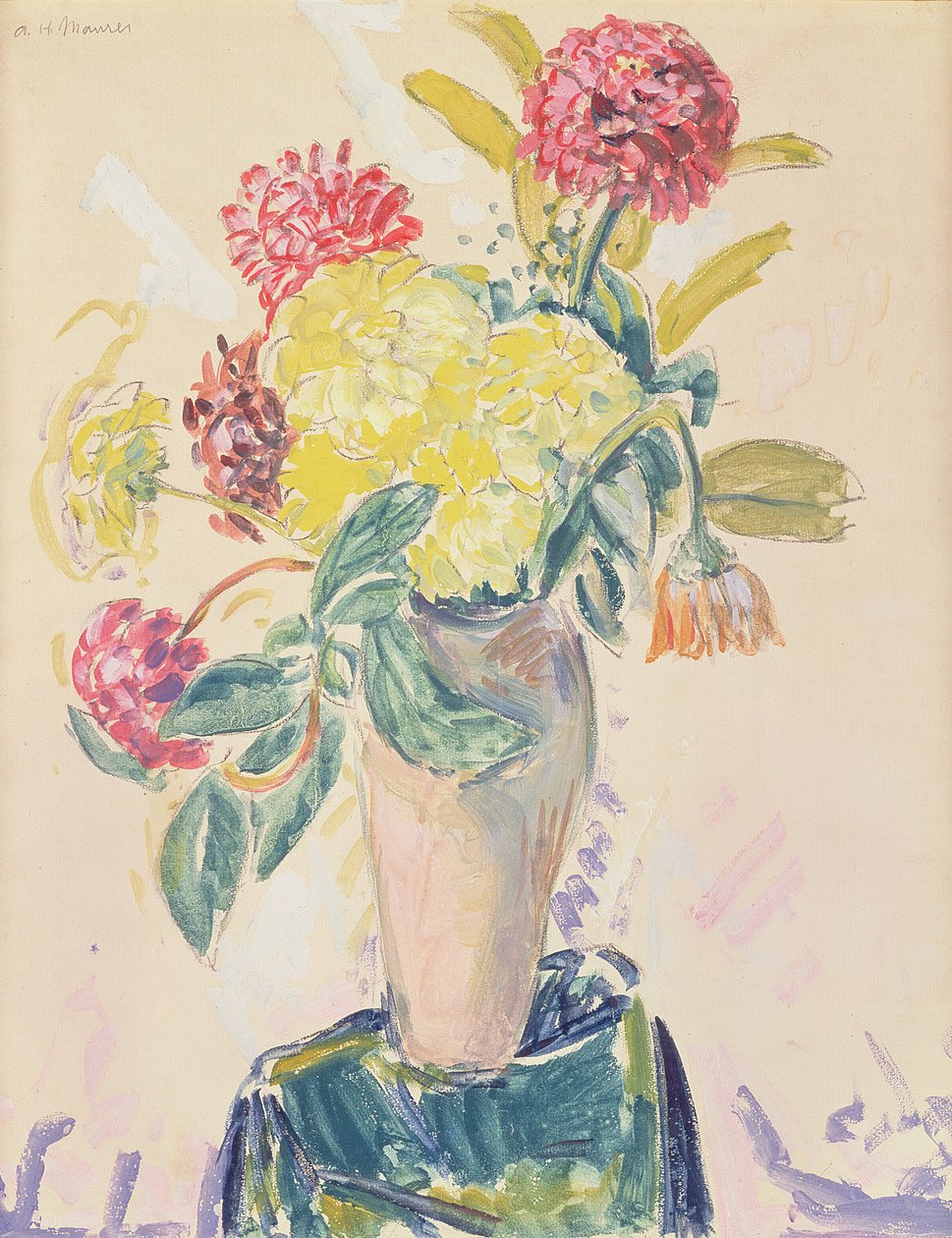 Zinnias, c.1926 de Alfred Henry Maurer
