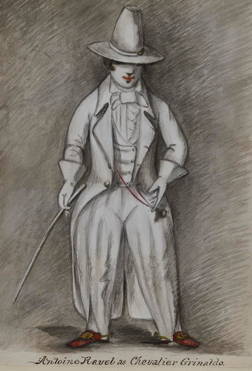 Antoine Ravel como Chevalier Grinaldo de Alfred Jacob Miller