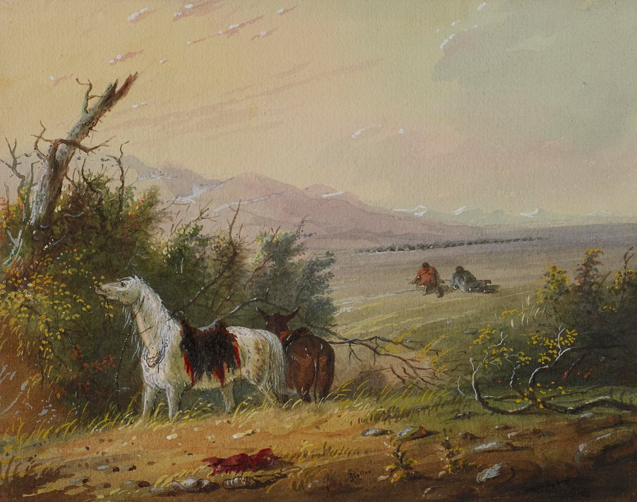 De camino a Buffalo de Alfred Jacob Miller