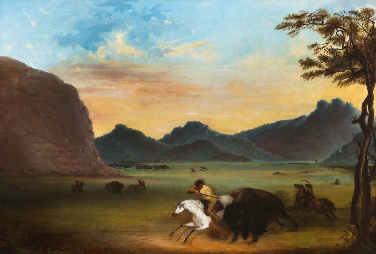Caza de Búfalos de Alfred Jacob Miller