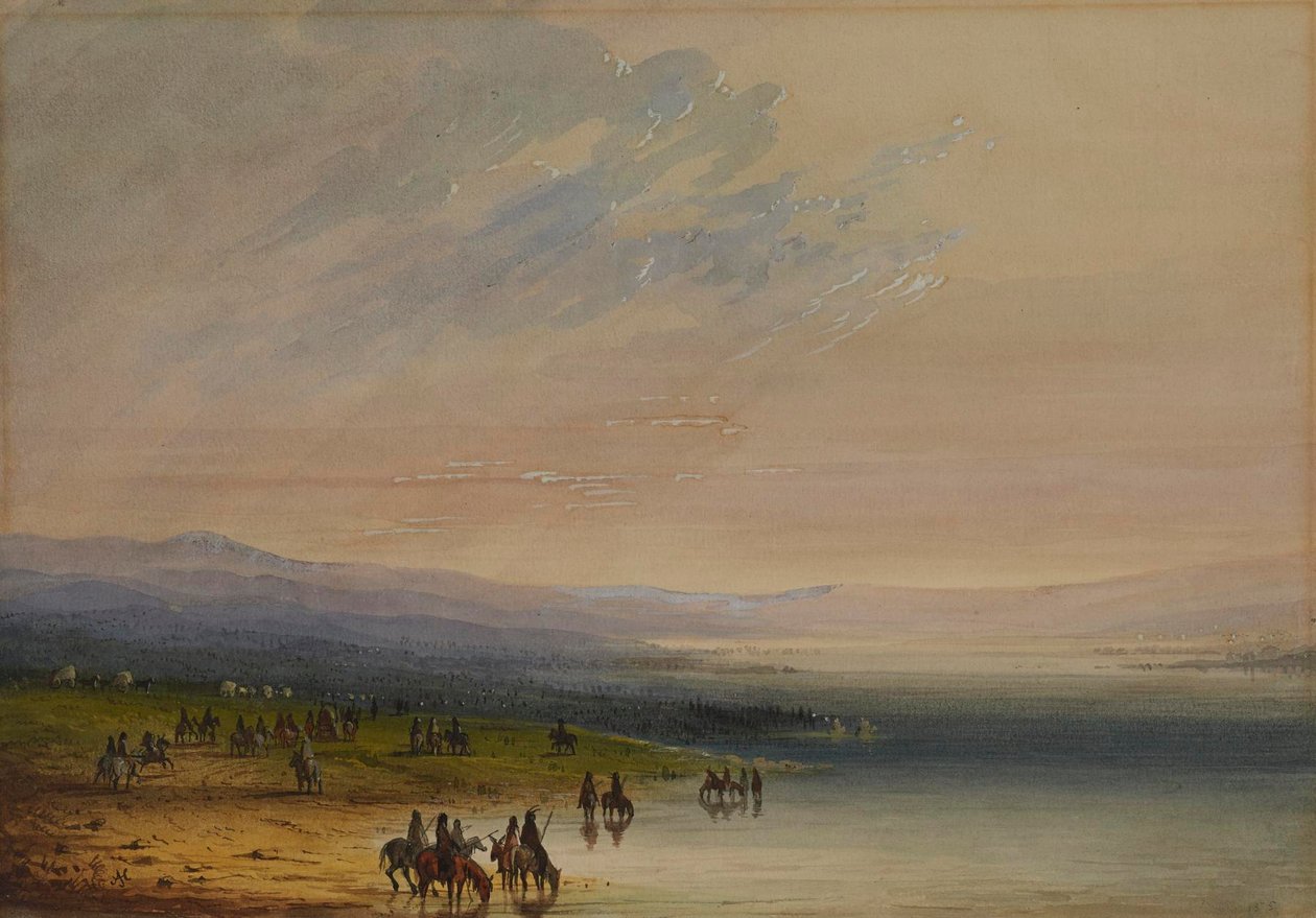 Caravana por el Platte de Alfred Jacob Miller