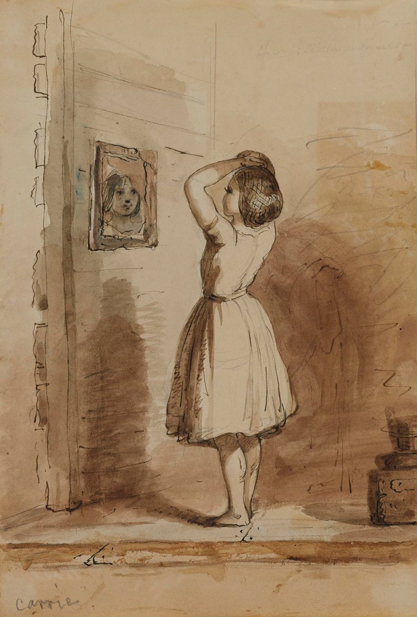 Carrie. El baño —en el «Broken Mirror»— de Alfred Jacob Miller
