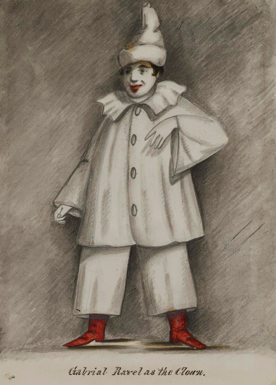 Gabriel Ravel en el papel del payaso de Alfred Jacob Miller