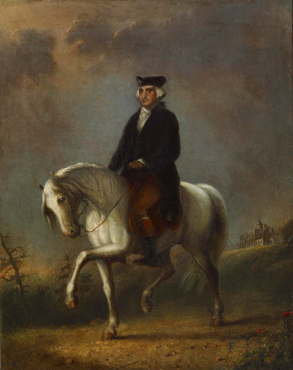 George Washington en Mount Vernon de Alfred Jacob Miller