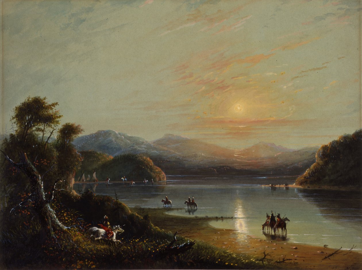 Green River (Oregón) de Alfred Jacob Miller