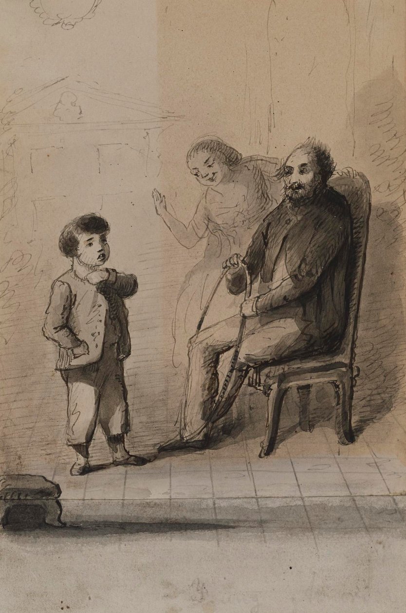 ¡Gregory! Mira qué aro tan bonito te he comprado. de Alfred Jacob Miller