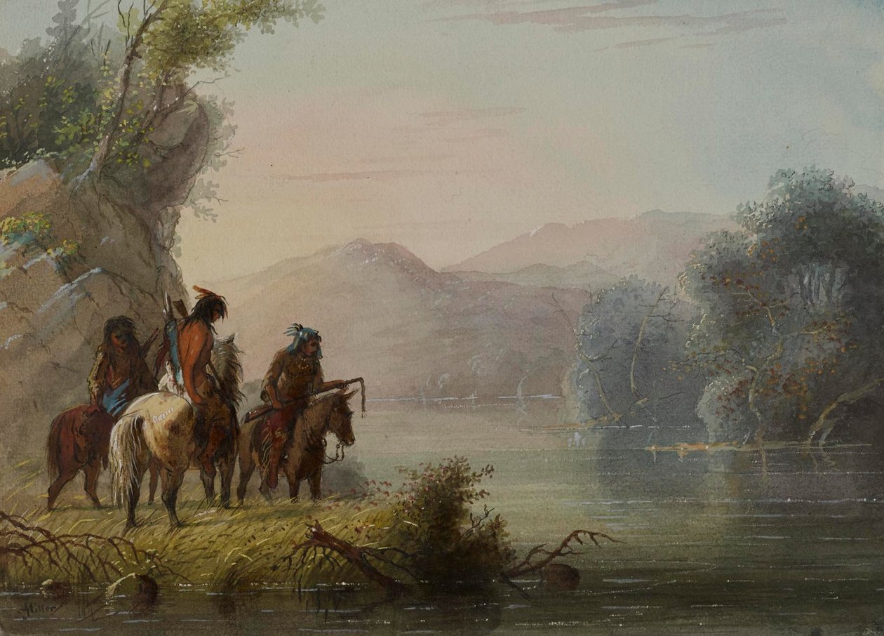 Cazadores en busca de caza de Alfred Jacob Miller