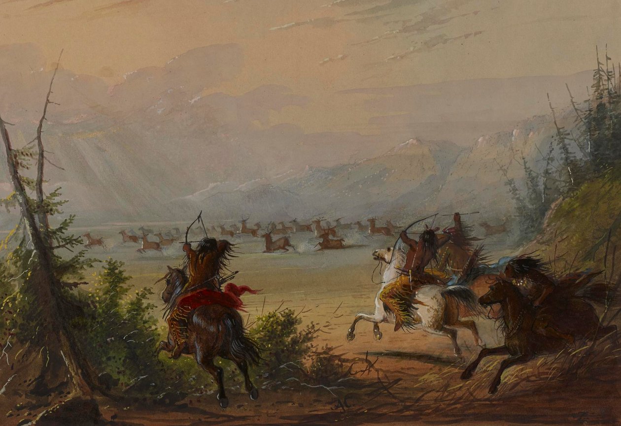 Caza de alces de Alfred Jacob Miller