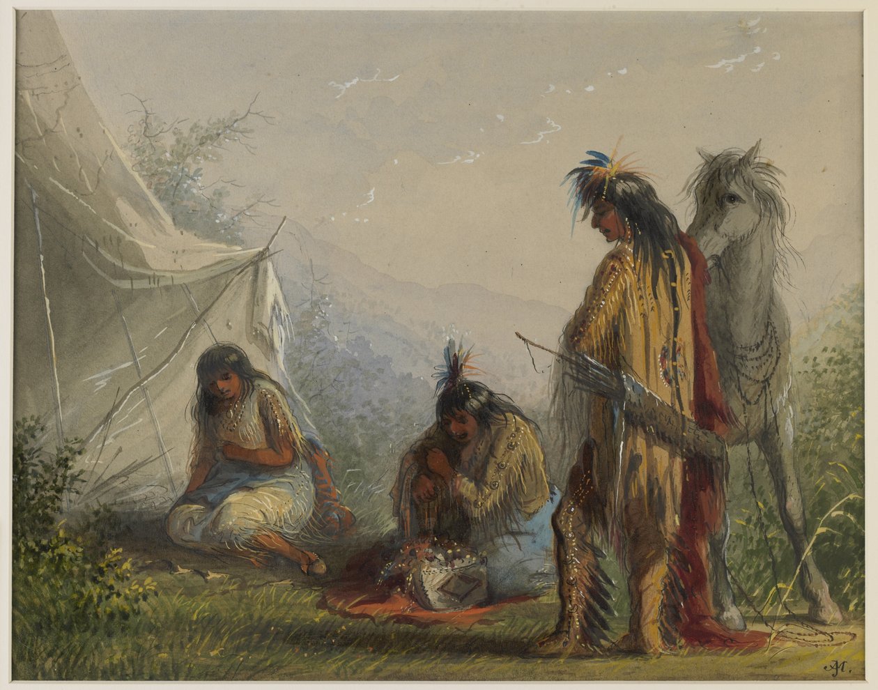 Cortejo indio de Alfred Jacob Miller