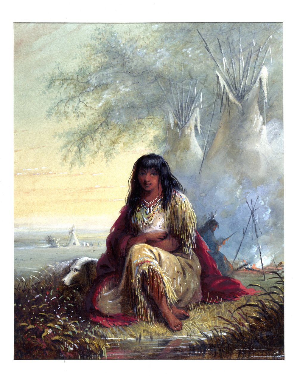 Niña india (sioux) de Alfred Jacob Miller