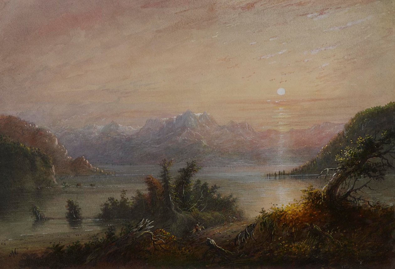 Lago de montaña de Alfred Jacob Miller