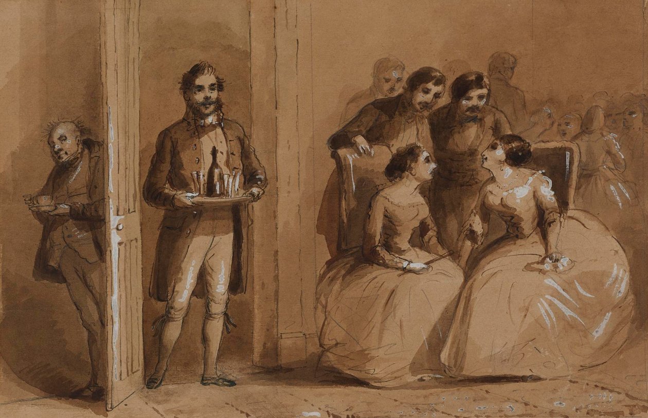 Escena de «La pequeña Dorritt» de Alfred Jacob Miller