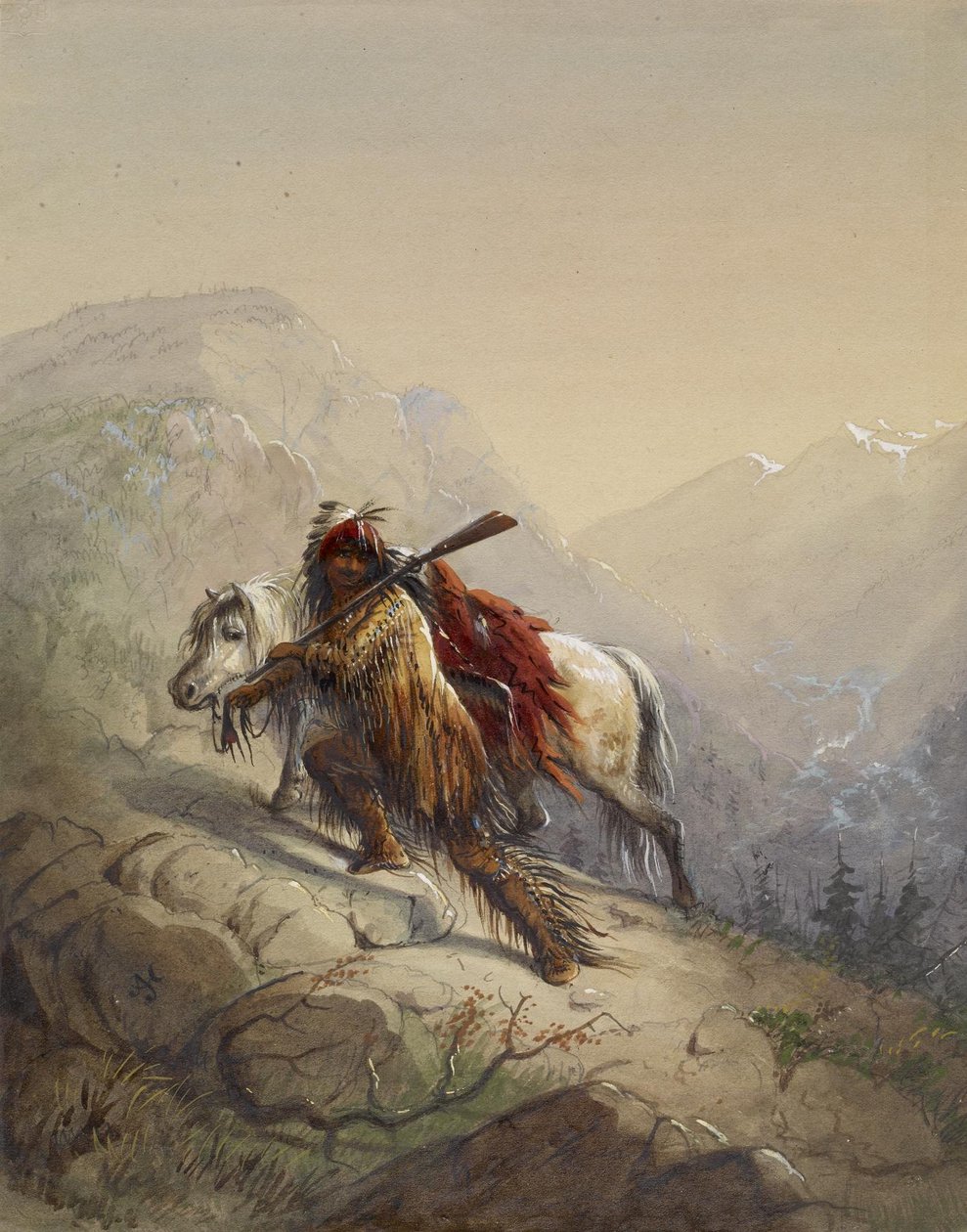 El mechón del cuero cabelludo de Alfred Jacob Miller