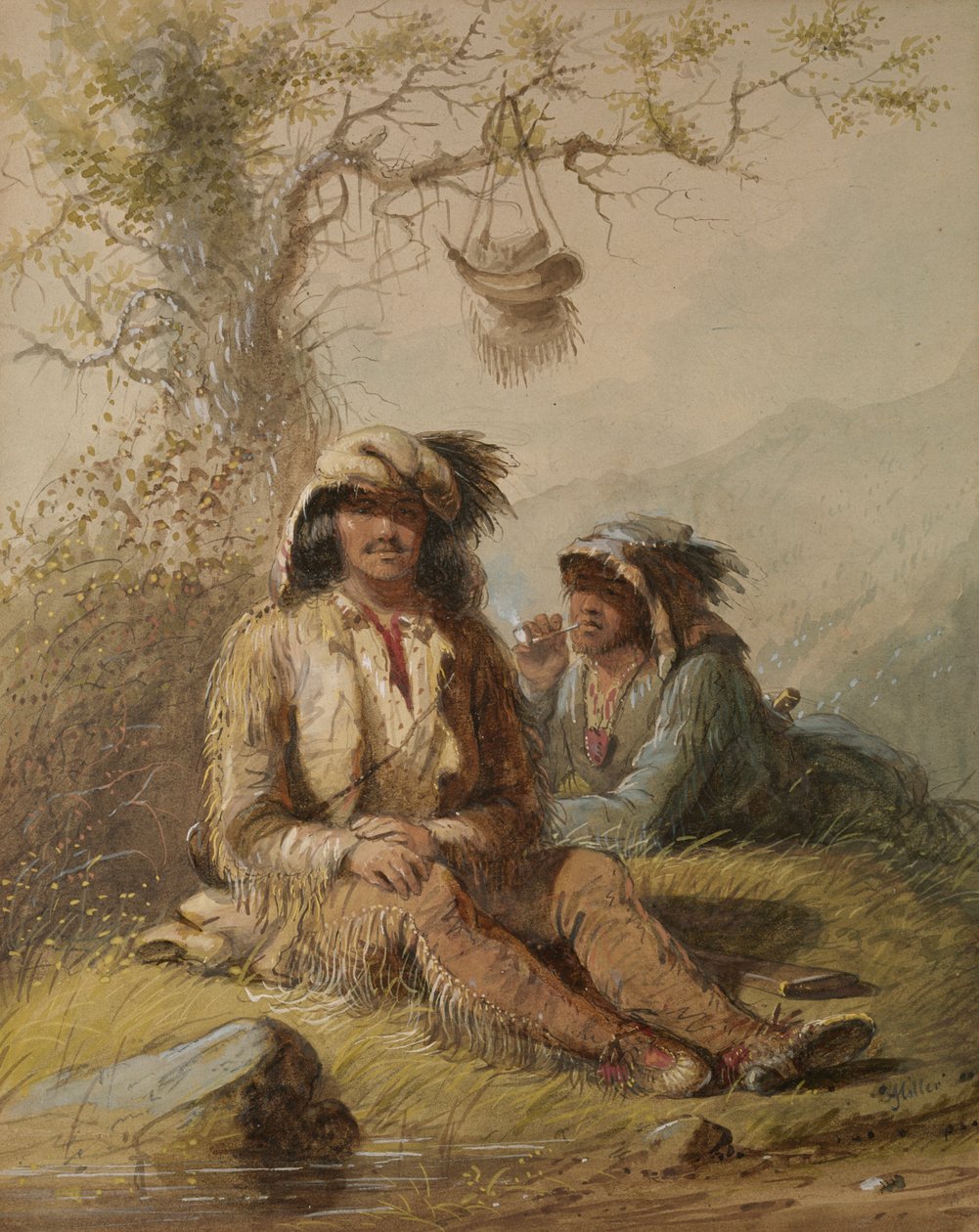 Cazadores con trampas de Alfred Jacob Miller