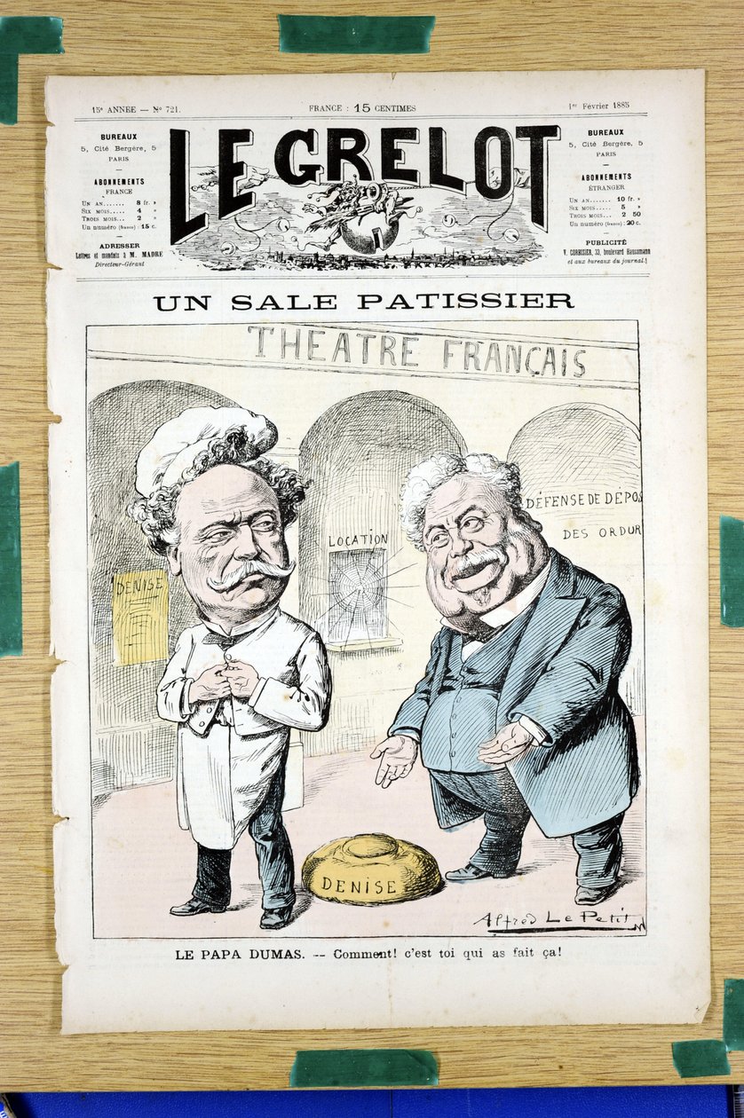 Portada de Le Grelot, número 721, Satírico en Colores de Alfred Le Petit