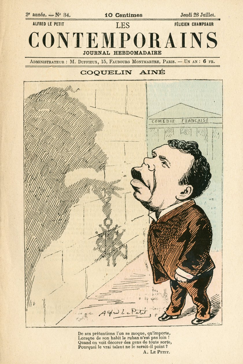 Portada de "Les Contemporains", número 34 de Alfred Le Petit