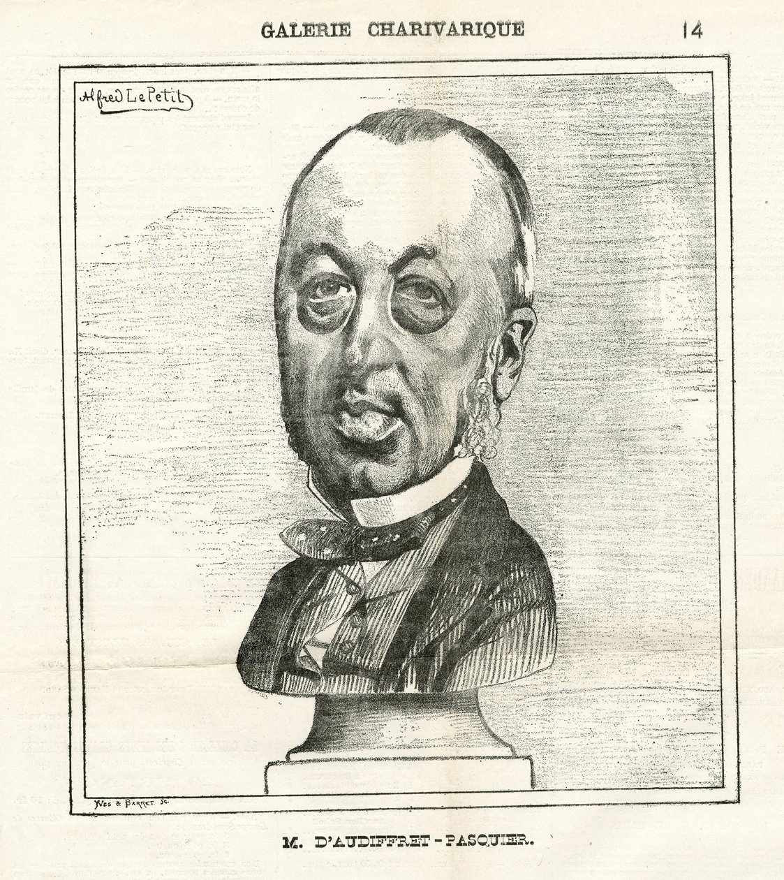Ilustración de Alfred Le Pete (1841-1909) en Le Charivari de Alfred Le Petit