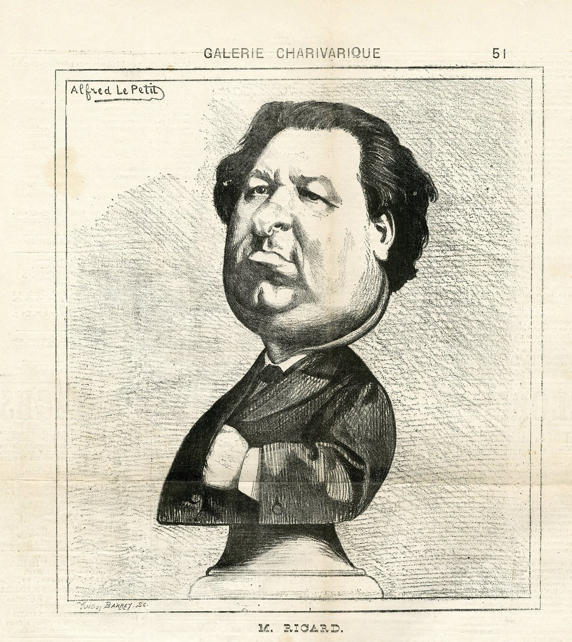 Ilustración de Alfred Le Pete (1841-1909) en Le Charivari de Alfred Le Petit