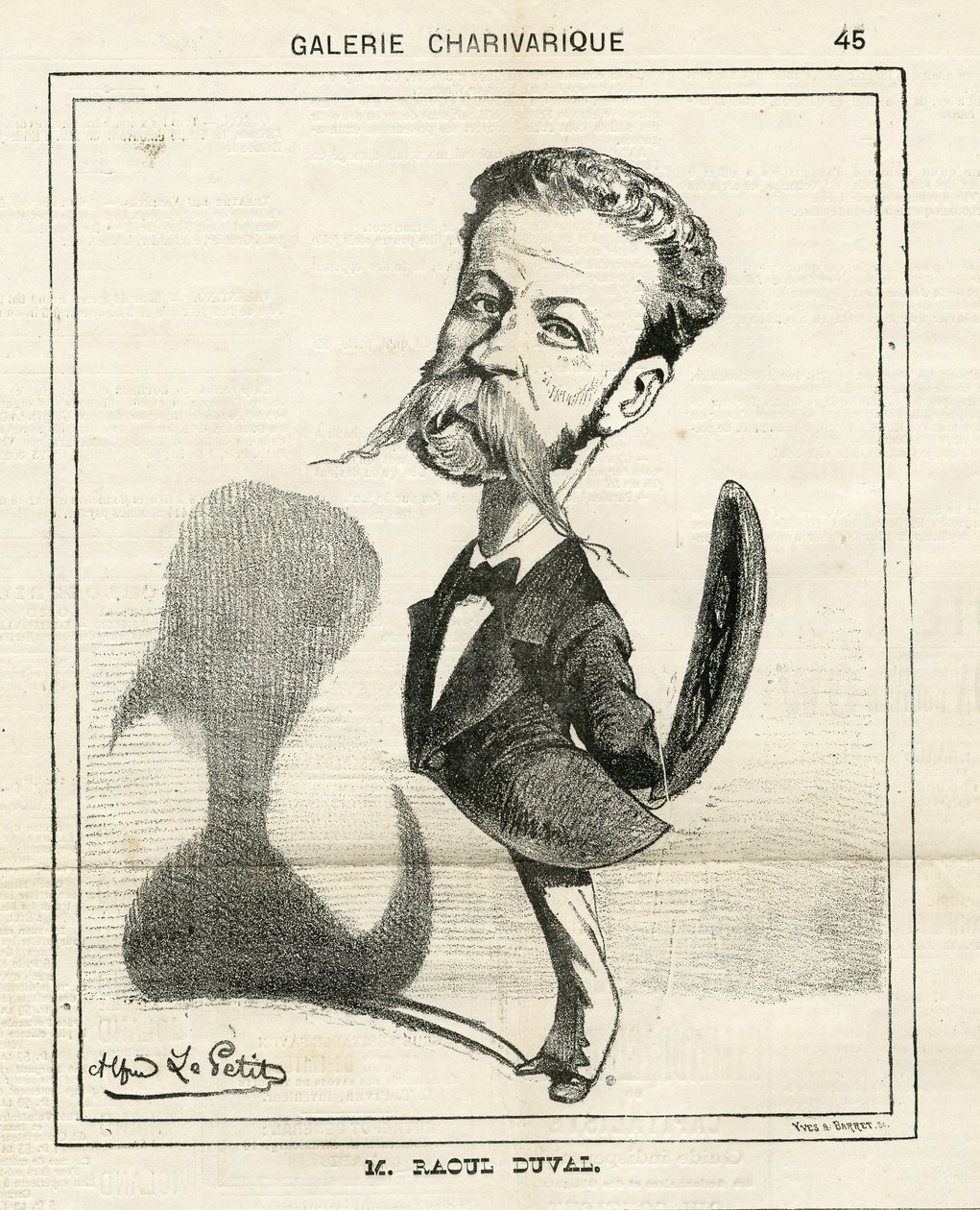 Ilustración en Le Charivari de Alfred Le Petit