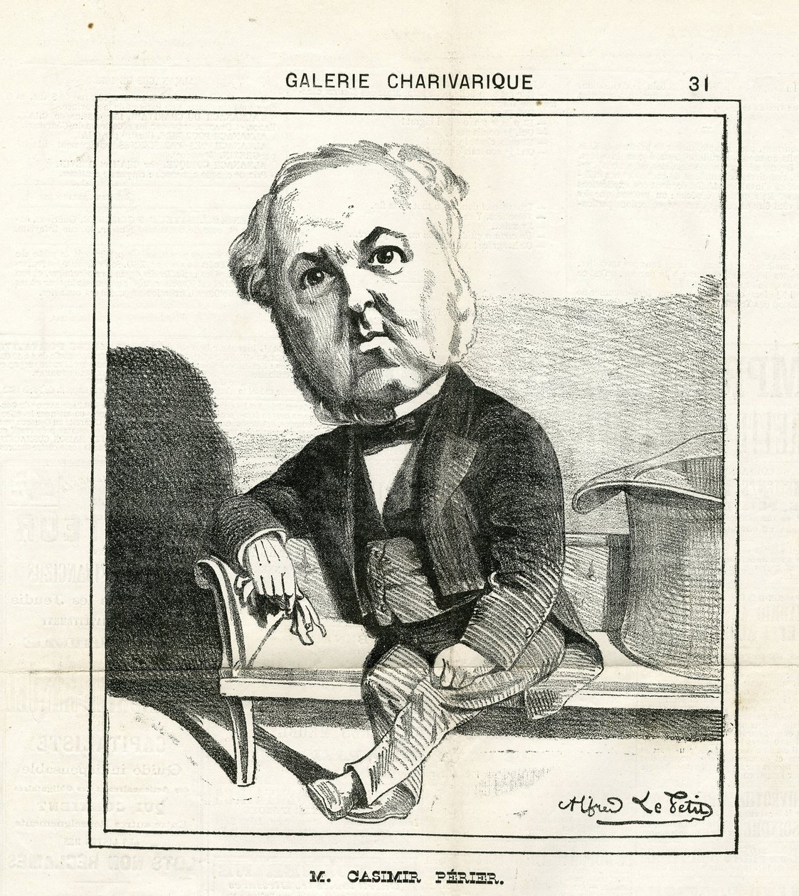 Ilustración en Le Charivari de Alfred Le Petit