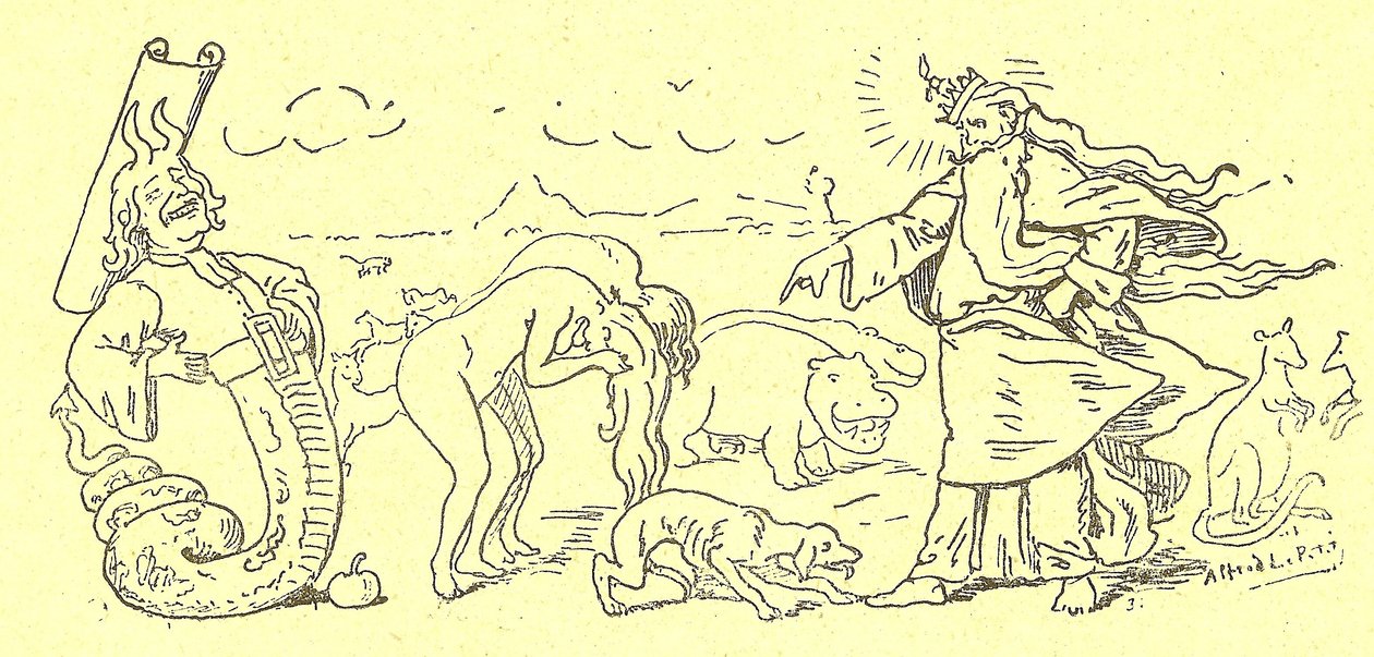 Ilustración de Alfred Le Petit (1841-1909) en Gros-Jean y su cura de Alfred Le Petit