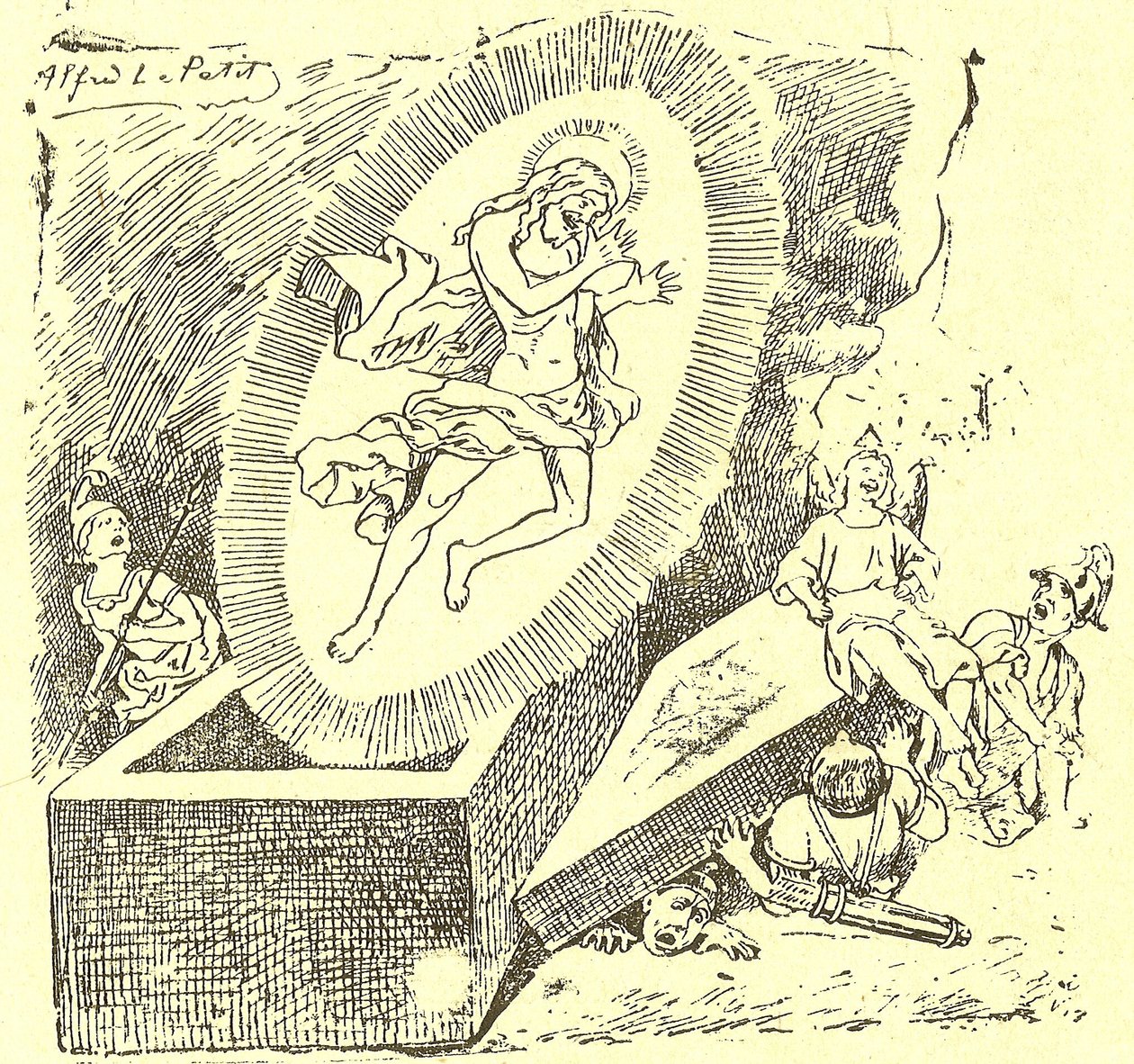 Ilustración de Alfred Le Petit (1841-1909) en Gros-Jean y su parroquia de Alfred Le Petit
