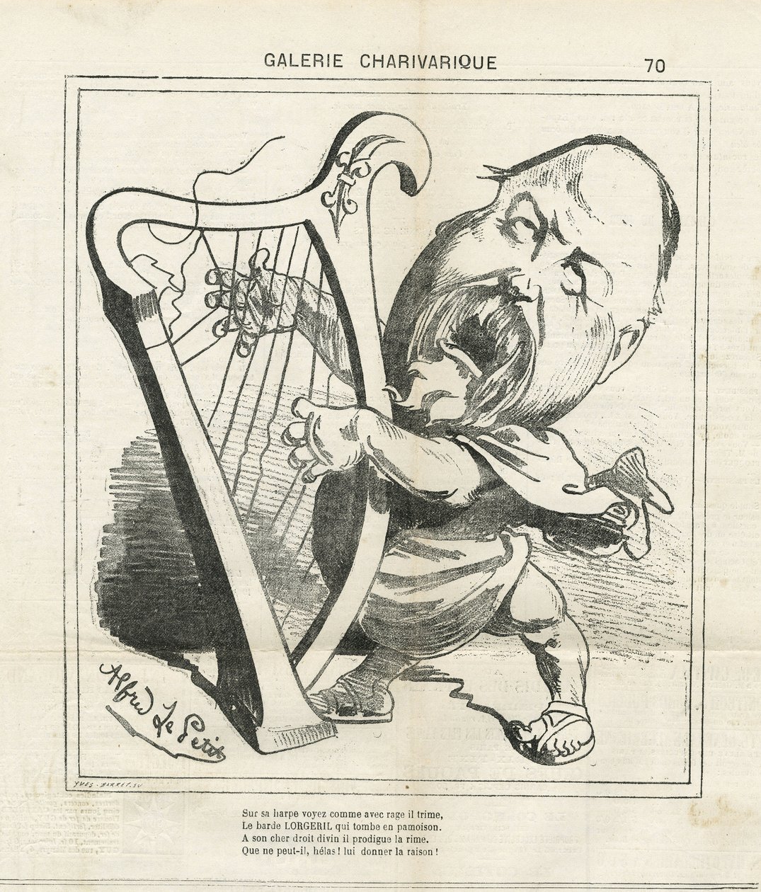 Ilustración de Alfred Le Pete (1841-1909) en Le Charivari de Alfred Le Petit